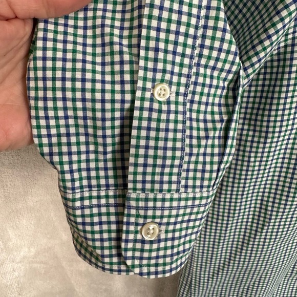 Ralph Lauren Shirt Mens Large Blue Green Plaid Button Down Long Sleeve Casual - Picture 5 of 14